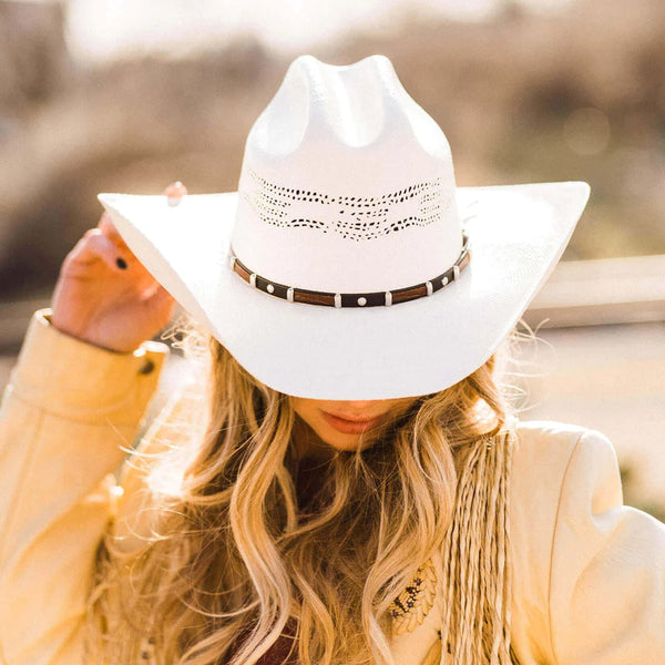 Montana Womens Cowboy Straw-hat - Cream