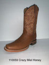 Cuatralba Alma Western Crazy Bufalo Boot - Miel Honey