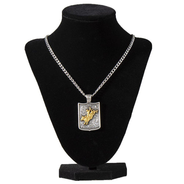 Twister Mens Necklace 24" Cahin Bullrider