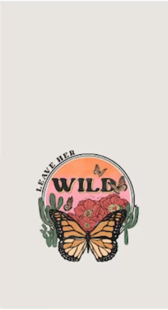 Retro Western "Leave Her Wild" Case for iPhone 13 Pro Max