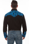 Scully Floral Tooled Embroidery Shirt