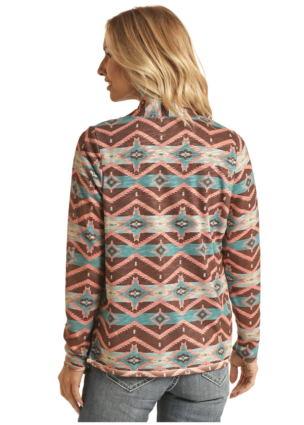 Rock & Roll Printed Cardigan - Neutral