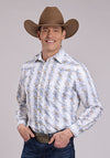 Roper Floral Stripe Snap Shirt