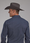 Roper Men's Navy & White Squares