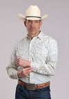 Roper Men's Cream Floral Print