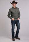 Roper Men's Olive Floral Print