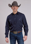 Roper Men Solid Broadcloth