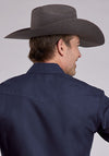 Roper Men Solid Broadcloth