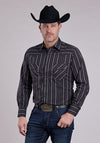 Roper Rancher's Crease Black/Grey Stripe