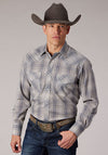 Roper Men Grey/Light Blue Plaid