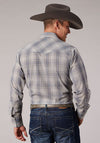 Roper Men Grey/Light Blue Plaid