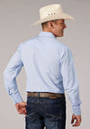 Roper Men's Light Blue Tone on Tone