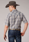 Roper Mens Grey/Light Blue Plaid