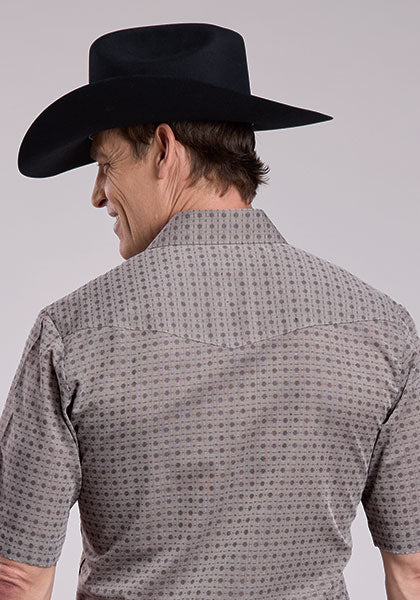 Roper Mens Double Diamond Tone Snap Shirt