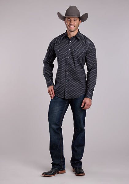 Roper Gy & Tq Aztec Print