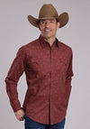 Roper Stellar Paisley Print Snap Shirt - Broken horn