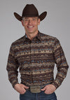 Roper Men Distressed Aztec Print