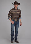 Roper Men Distressed Aztec Print