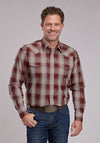 Roper Red Rock Plaid Western Snap Shirt - Broken horn