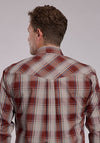 Roper Red Rock Plaid Western Snap Shirt - Broken horn