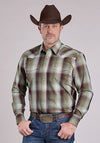 Roper Men's Long Sleeve Amarillo Plaid Snap Shirt