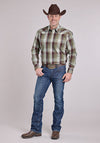 Roper Men's Long Sleeve Amarillo Plaid Snap Shirt