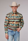 Roper Men's Horizontal Aztec Serepe