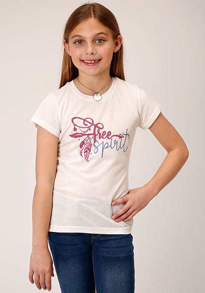 Roper Girl's Printed Knit Jersey Tee