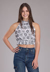 Roper Women Black & White Halter Neck