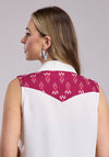 Roper Cream Rayon Challis Top