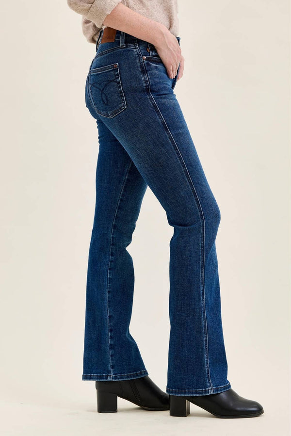 Judy Blue High Waist Tummy Control Bootcut - Broken horn