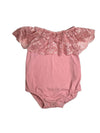 Pink Lace Onesie