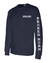 Broken Horn Logo Long Sleeve Tee - Navy