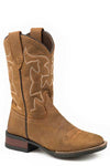 Roper Wide Square Kids Boot - Cowhide