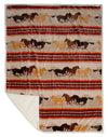 Wrangler® Running Horse Plush Sherpa Throw