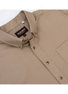 Rodeo Men’s Solid Western Twill Button Down Shirt - Khaki - Broken horn