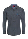Rodeo Men's Western Pearl Snap Print Shirt