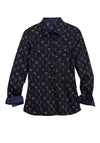 Tin Haul Women's Potted Plant Print Snap Shirt - Broken horn