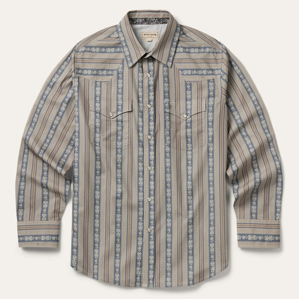 Stetson Cheveron Stripe Snap Shirt