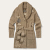 Stetson Women's Western Shawl Cardigan - Broken horn