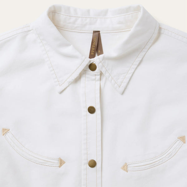 Stetson White Denim Blouse