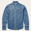 Stetson Piped Denim Blouse