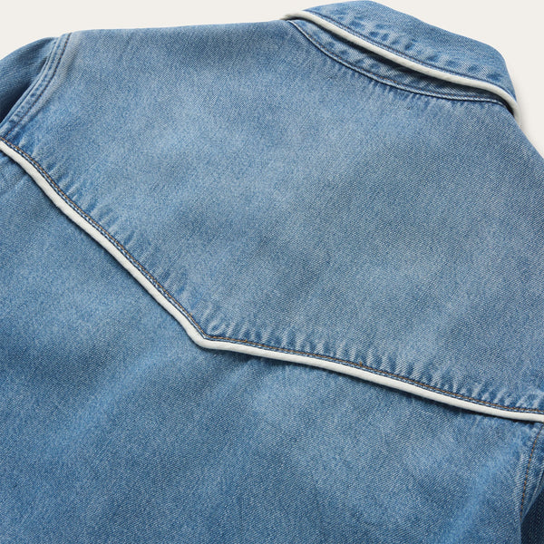 Stetson Piped Denim Blouse