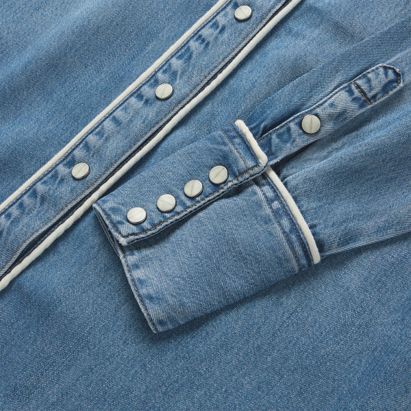 Stetson Piped Denim Blouse