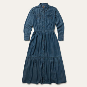 Stetson Western Denim Maxi Dress