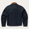 Stetson Suede Collar Raw Denim Jacket