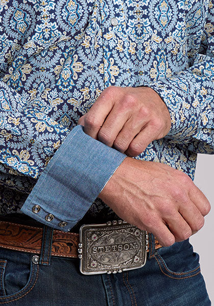 Stetson Blue Paisley Medallion