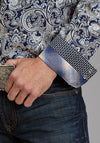 Stetson Men Snap Shirt Greenspring Paisley