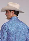 Stetson Blue Scroll Print