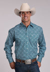 Stetson Teal Print